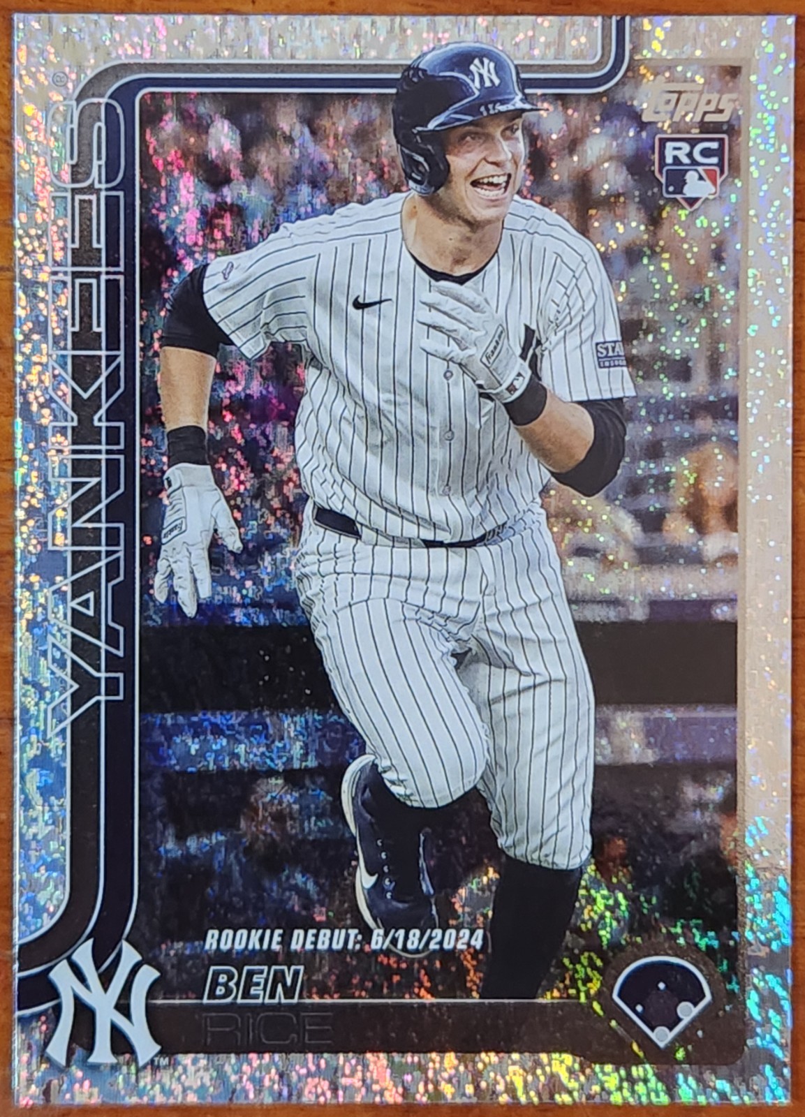 2025 Topps Update Ben Rice RC #US25 Rookie Debut Holo Foil