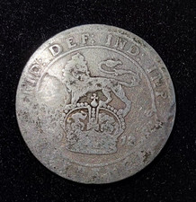 1912 King George V Silver Shilling British Coin Sterling Silver Pre WWI
