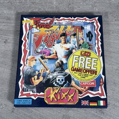 Final Fight Amiga Spiel - mit Handbuch Capcom selten Kixx Beat 'em up