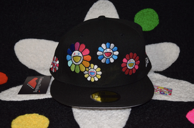 Takashi Murakami X New Era Flower Fitted Hat 7 1/4 59Fifty RARE
