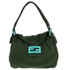 FENDI GREEN CANVAS MINI HANDBAG 2354/26426/009 NQ01333