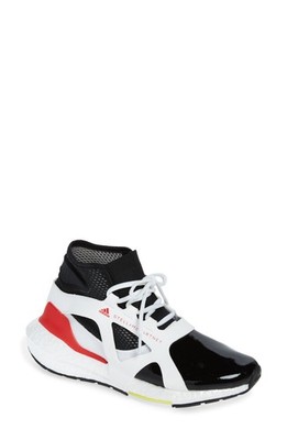 adidas Women Stella McCartney UltraBoost 21 Sneakers White/Black/Red Size 6