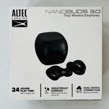 Black Altec Lansing Nanobuds 3.0 Wireless Earphones