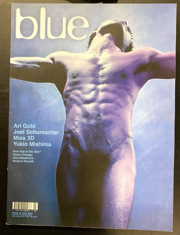 BLUE Magazine Issue 45 - July 2003 Like New Condition - Gay Interest