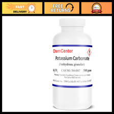 Potassium Carbonate 99 Pure - Dense Granular Reagent, 500g for Lab  Home Use