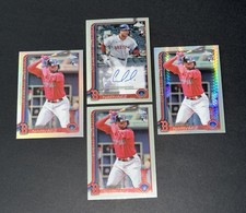 2025 Topps Chrome Carlos Narvaez Lot - Auto/Refractor/Base Boston Red Sox