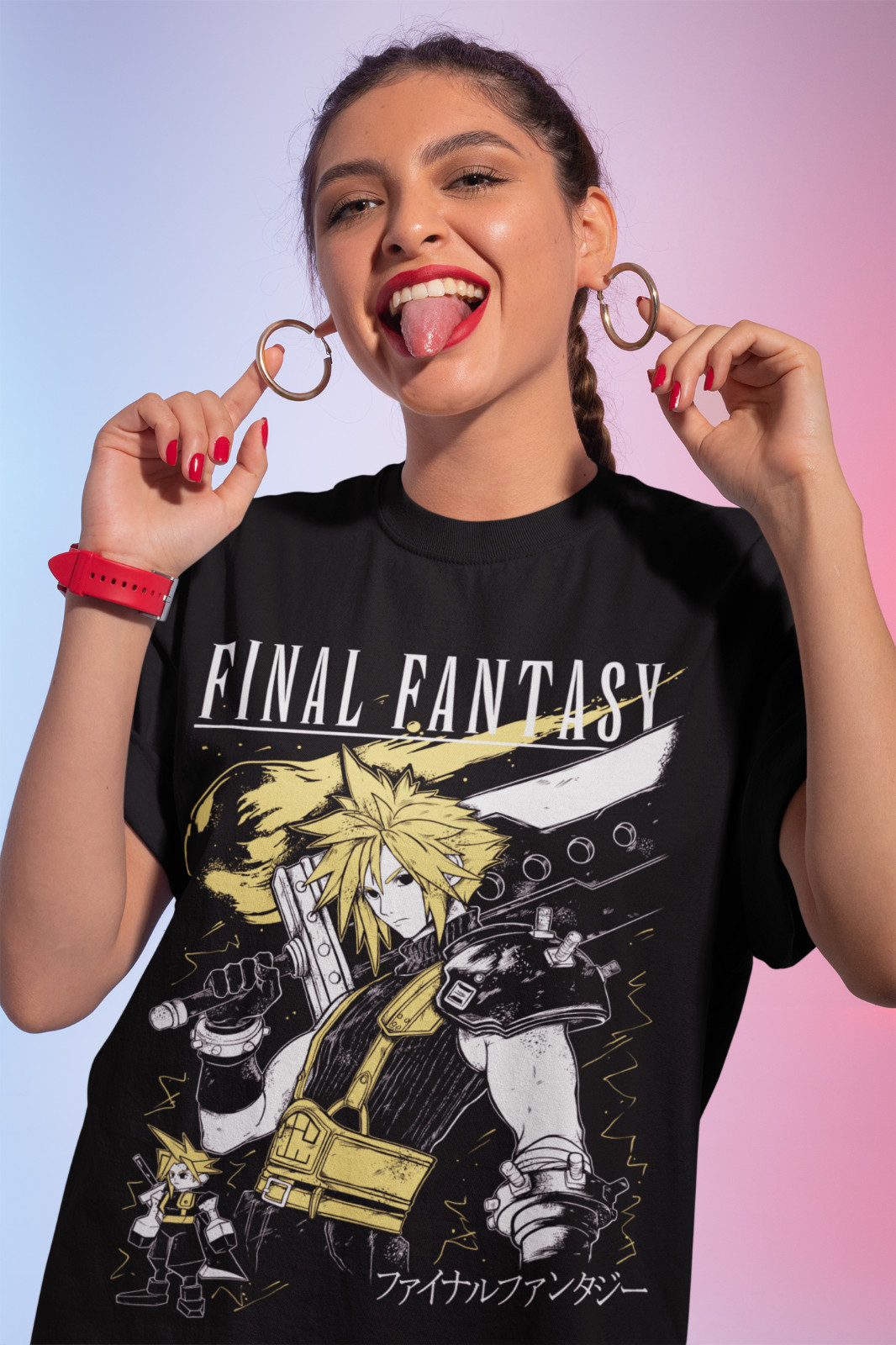 Final Fantasy VII T-Shirt Rebirth  Vintage Retro Final Fantasy 7 Rebirth Shirt thumbnail 2