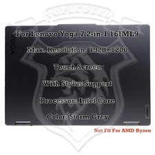 Lenovo Yoga 7 2-in-1 16IML9 83DL0001US FHD LCD Display Complete Touch Assembly