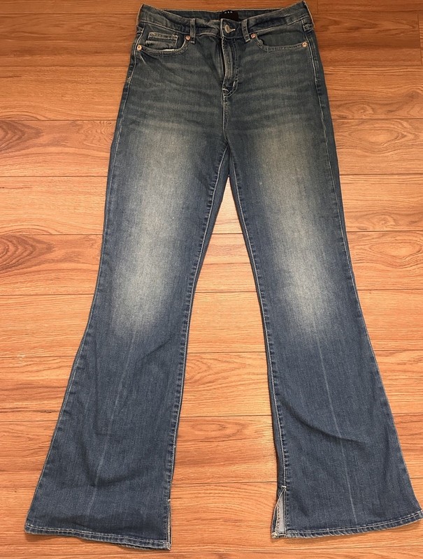 GAP Denim Flared JeansGirl’s  Blue Button Accents Zip/Button 5-Pocket Retro
