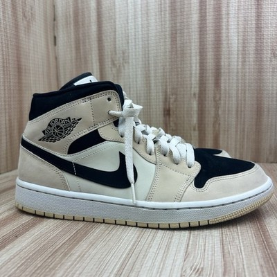NIKE AIR JORDAN 1 MID Shoes Womens Sz 11 Guava Ice Black Beige Retro BQ6472-800