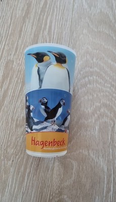 Coca Cola Hagenbeck Tierpark Hamburg Pinguin Eisbär Küchen Trink Becher 0,5l