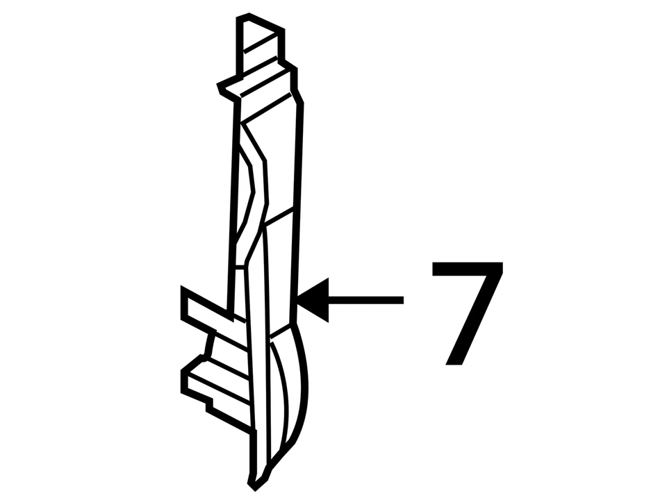 Ford Transit Connect 2010-2013 refuerzo - lado de la carrocería 2T1Z6127970A - nuevo OEM Foto 3 de 3