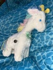 Vintage Eden Wind Up Plush Giraffe Yarn Motion Pastel Lullaby TESTED WORKS 13