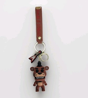 Five Nights At Freddy's Freddy Fazbear Brown Mini Key Chain Keychain FNAF Rubber
