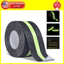 RELIANCER Anti Slip Safety Grip Tape 2inx30ft Green Glowing in The Dark Non Skid