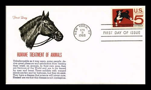 DR JIM STAMPS US COVER HUMANE TREATMENT OF ANIMALS FDC KHOL KRAFT CACHET