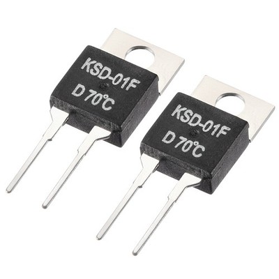 KSD-01F Thermostat, Temperature Controller 70  N.C Normal Close 2pcs