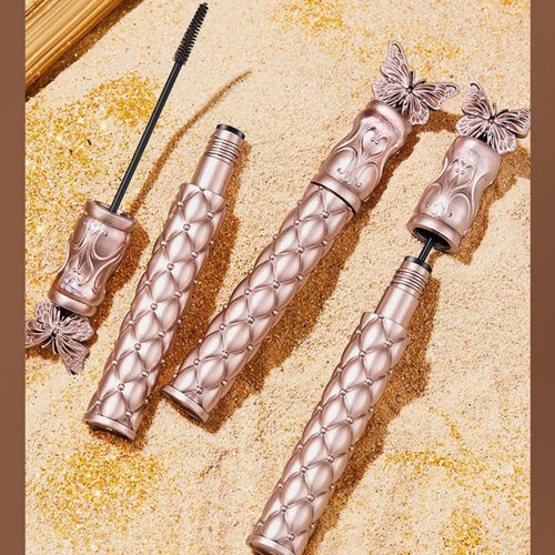 Black Waterproof Mascara w/ Butterfly-Design Case, Small Brush for Short Lashes - Picture 6 of 6