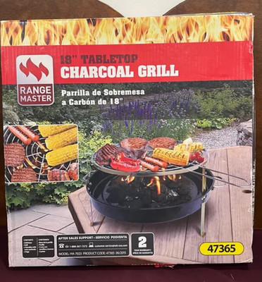 Range Master 18  Tabletop Charcoal Grill- New In Box