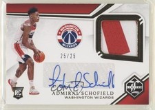 2019-20 Chronicles Limited Rookie Jersey Prime 25/25 Admiral Schofield Auto on6