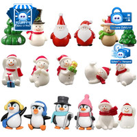 Miniatur Ornamente 17 StüCk Weihnachten Figuren Harz Garten Deko Puppenhaus