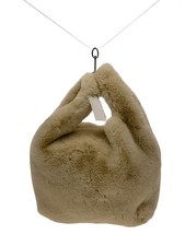 Jakke Tote Bag, Faux Fur, IVO, Solid Color, J1852