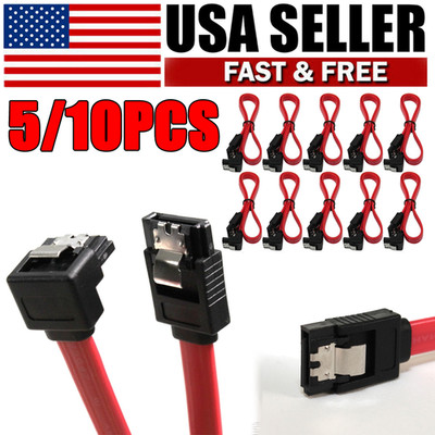 SATA3 III 6GB/s Cable Right Angle 90 Degree for SSD HDD Hard Drive SATA 3.0