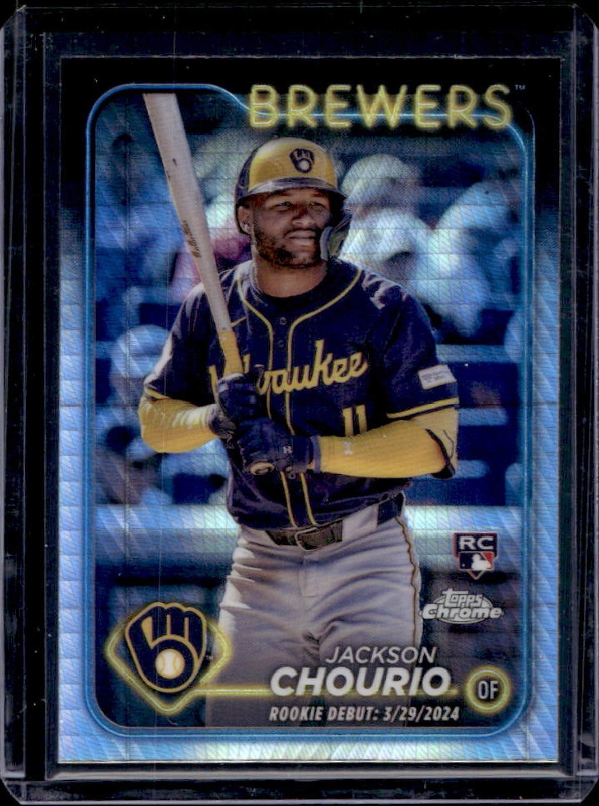 2024 Topps Chrome Update Jackson Chourio RC Prism Refractor #USC30 Brewers