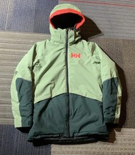 Helly Hansen Youth Juniors 152/12 Green Ski Jacket Primaloft Stellar Insulated