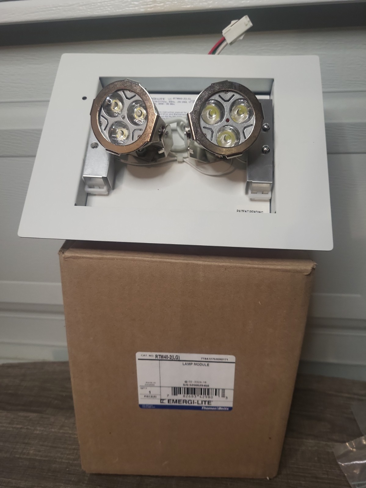 Emergi-Lite RTM40-2 (LG) Concealed Emergency Light Thomas & Betts