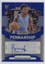 2024 Panini Prizm Draft Picks Penmanship Blue 40/149 Harrison Ingram Auto 1tb7