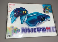 Nintendo 64/N64 Console Funtastic Ice Blue Boxed - CIB Working incl game