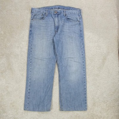 Levi's 569 Loose Straight Fit Jeans Herren W38 L32 Blau Light Wash Denim High Rise