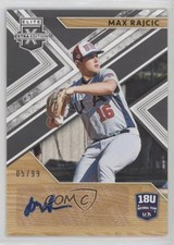 2019 Panini Elite Extra Edition Black 5/99 Max Rajcic #18U-MR Auto q3o