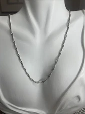 20” Solid Sterling Twist Link Chain 3.62g
