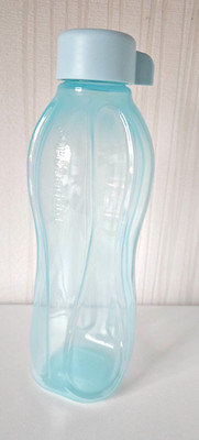 TUPPERWARE  EcoEasy Trinkflasche 500ml Schraubverschluss blau Sportflasche