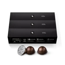 Capsules Vertuo, Intenso, Dark Roast Coffee, 30-Count Coffee Pods, Brews 7.8Oz.