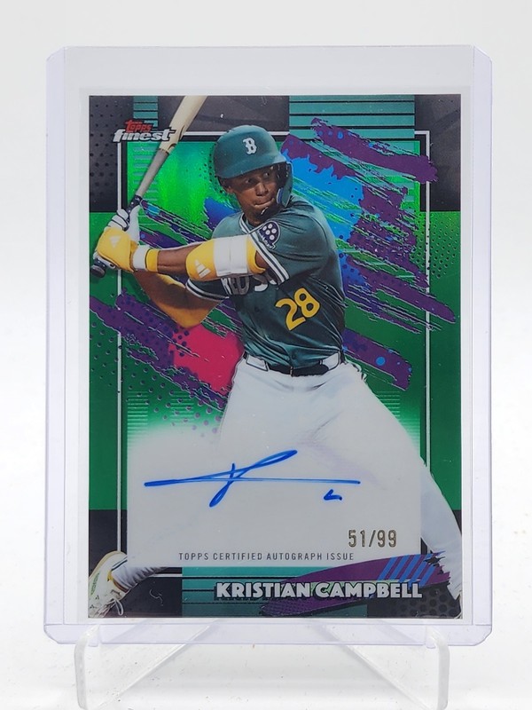 KRISTIAN CAMPBELL 2026 TOPPS FINEST AUTO GREEN REFRACTOR /99 #FA-KCA Q6230