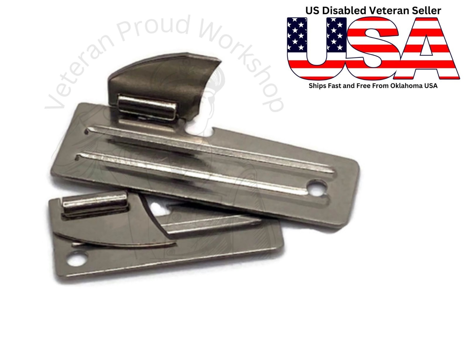 P38 & P51 Can Opener Combo USGI Military Issue US Shelby Co - C Ration