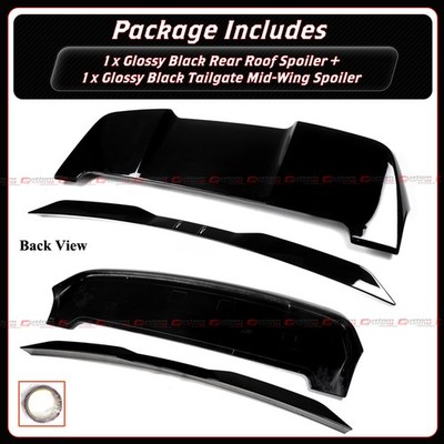 For 24-26 Land Cruiser GX 550 Gloss Black Rear Roof Spoiler +