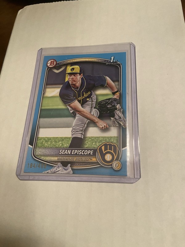 2025 Bowman Draft - Sean Episcope #BD-149 Sky Blue /499 (RC)