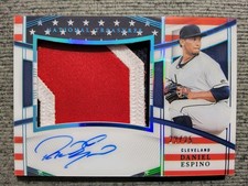 2023 Panini National Treasures Daniel Espino Patch Auto 23/25!!! 🔥🔥Guardians 