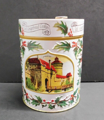 Vintage Tin Germany Musical Iced Gingerbread Cookie Silent Night 1999 Lambertz