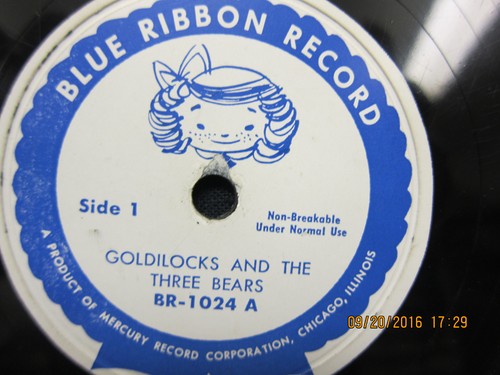 Little Red Riding Hood & Goldilocks and the 3 Bears - Blue Ribbon Records 78 RPM - Picture 3 of 3