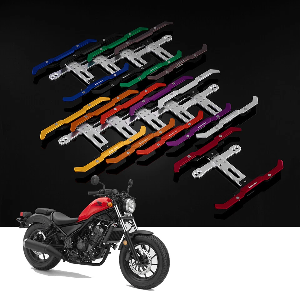 Motociclistas de aluminio con soporte de licencia trasera estándar para Honda Rebel 500 2017-2019 Foto 4 de 4