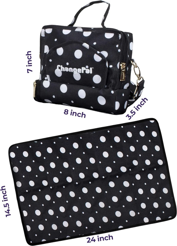 Black Diaper Bag Backpack – Large Baby Travel Organizer with USB & Wipes Pocket - Image 4 of 4