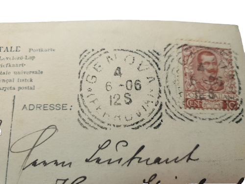 Genua Italien,1906 alte AK, Photo Postkarte, Genova Park, Delle Ville, Postcard - Zdjęcie 9 z 9