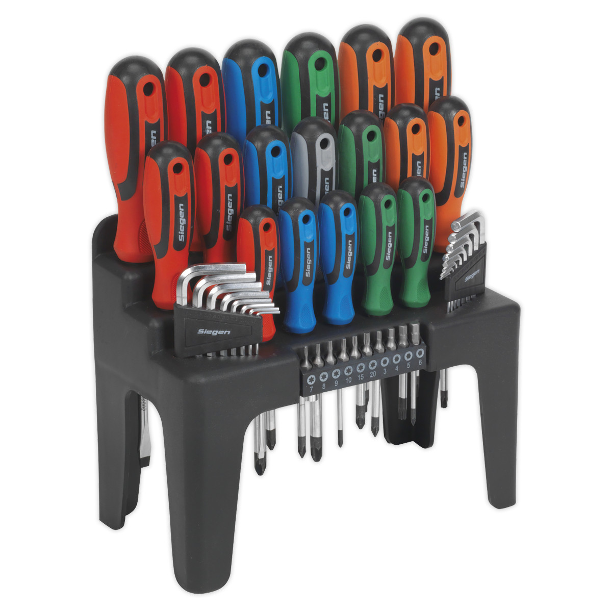 Sealey Screwdriver, Hex Key & Bit Set 44pc Garage Workshop DIY