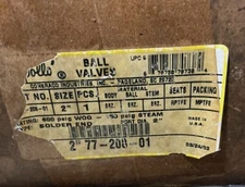 2" Apollo Full Port Sweat Brass Ball Valve 77-208-01 Brand new