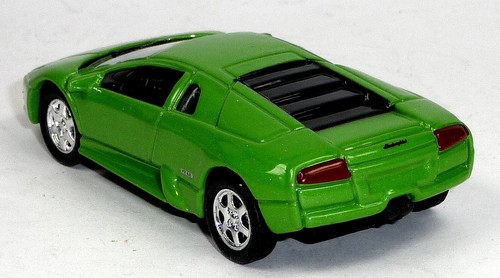 Modellino auto Lamborghini Murcielago verde circa 1:60/7-8 cm WELLY Stampaggio ad Iniezione Metallo - Foto 2 di 4